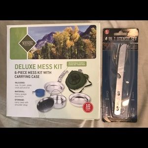 🏕Camping mess kit and utensils🍽